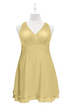 ColsBM Nathaly Gold Plus Size Bridesmaid Dress