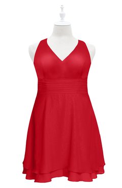 ColsBM Nathaly Red Plus Size Bridesmaid Dress