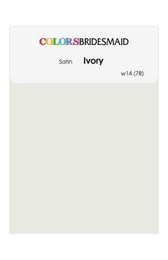 Ivory Satin Swatches