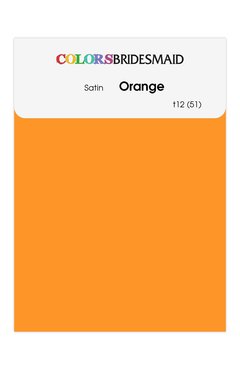 Orange Satin Swatches