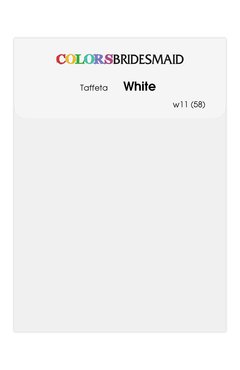 White Taffeta Swatches