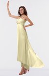 ColsBM Libby Anise Flower Romantic Empire Chiffon Tea Length Ruffles Bridesmaid Dresses