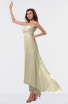 ColsBM Libby Putty Romantic Empire Chiffon Tea Length Ruffles Bridesmaid Dresses