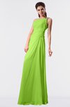 ColsBM Moriah Bright Green Simple Sheath Sleeveless Chiffon Floor Length Sequin Bridesmaid Dresses