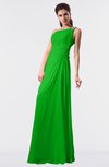 ColsBM Moriah Classic Green Simple Sheath Sleeveless Chiffon Floor Length Sequin Bridesmaid Dresses