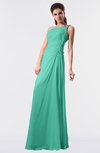 ColsBM Moriah Seafoam Green Simple Sheath Sleeveless Chiffon Floor Length Sequin Bridesmaid Dresses