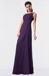 ColsBM Moriah Violet Simple Sheath Sleeveless Chiffon Floor Length Sequin Bridesmaid Dresses