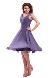 ColsBM Marina Chalk Violet Informal Zipper Chiffon Knee Length Sequin Bridesmaid Dresses