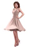 ColsBM Marina Dusty Rose Informal Zipper Chiffon Knee Length Sequin Bridesmaid Dresses