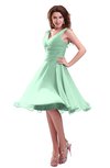 ColsBM Marina Honeydew Informal Zipper Chiffon Knee Length Sequin Bridesmaid Dresses