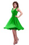 ColsBM Marina Jasmine Green Informal Zipper Chiffon Knee Length Sequin Bridesmaid Dresses
