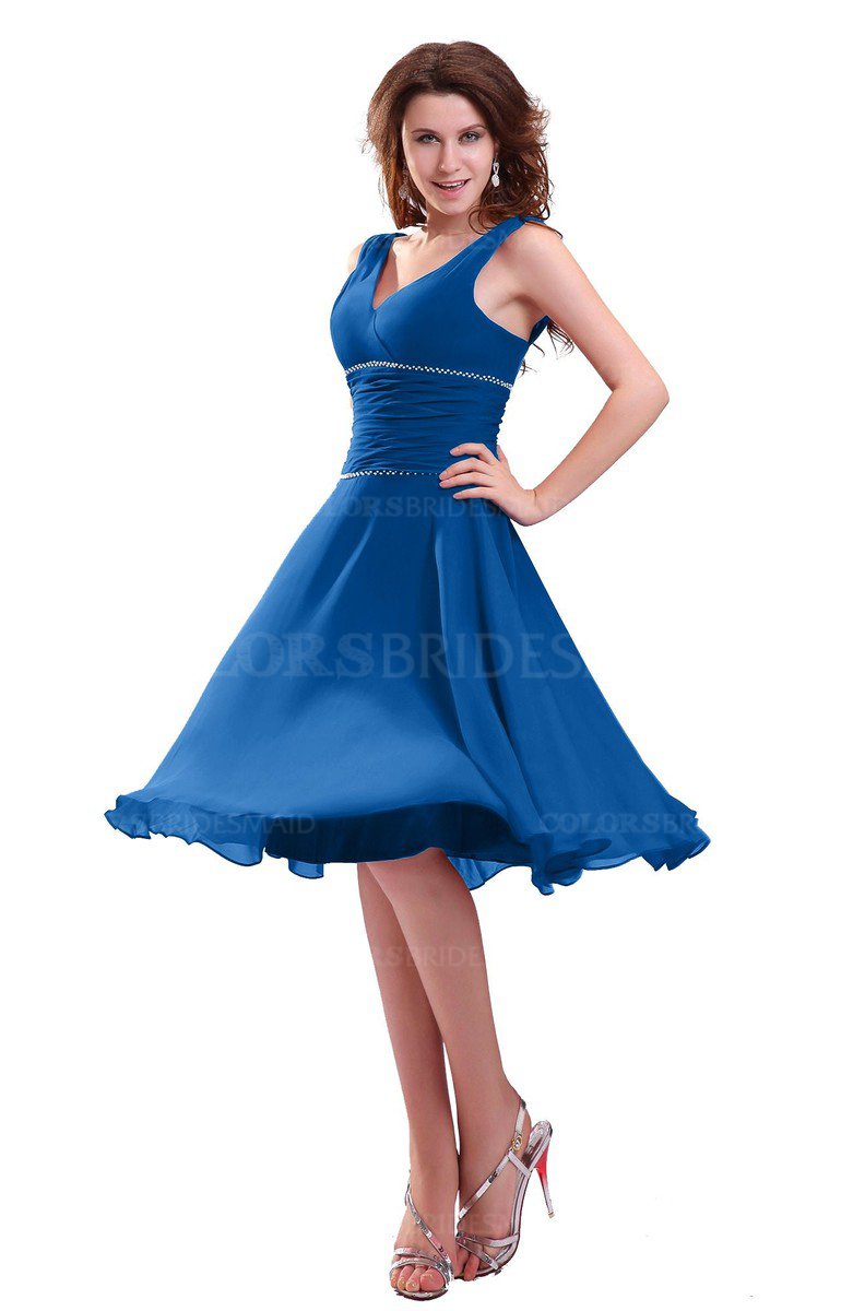 royal blue sequin bridesmaid dress