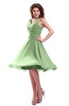 ColsBM Marina Sage Green Informal Zipper Chiffon Knee Length Sequin Bridesmaid Dresses