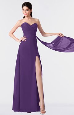 ColsBM Vivian Bronze Brown Modern A-line Sleeveless Backless Split-Front Bridesmaid Dresses