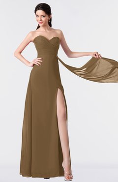 ColsBM Vivian Truffle Modern A-line Sleeveless Backless Split-Front Bridesmaid Dresses