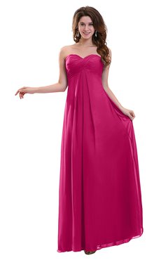 ColsBM Annalee Beetroot Purple Plain Sweetheart Sleeveless Backless Chiffon Floor Length Bridesmaid Dresses