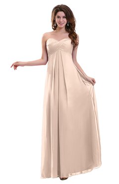 ColsBM Annalee Fresh Salmon Plain Sweetheart Sleeveless Backless Chiffon Floor Length Bridesmaid Dresses
