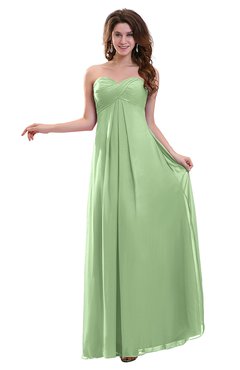 ColsBM Annalee Sage Green Plain Sweetheart Sleeveless Backless Chiffon Floor Length Bridesmaid Dresses