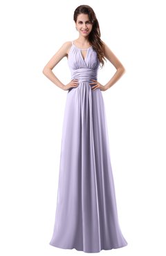 ColsBM Daisy Pastel Lilac Simple Column Scoop Chiffon Ruching Bridesmaid Dresses