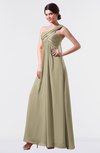 ColsBM Nayeli Candied Ginger Plain Empire Sleeveless Zip up Floor Length Pleated Bridesmaid Dresses