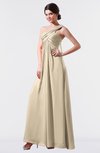 ColsBM Nayeli Champagne Plain Empire Sleeveless Zip up Floor Length Pleated Bridesmaid Dresses