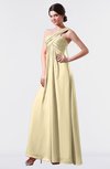 ColsBM Nayeli Cornhusk Plain Empire Sleeveless Zip up Floor Length Pleated Bridesmaid Dresses