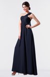 ColsBM Nayeli Dark Sapphire Plain Empire Sleeveless Zip up Floor Length Pleated Bridesmaid Dresses