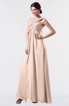 ColsBM Nayeli Fresh Salmon Plain Empire Sleeveless Zip up Floor Length Pleated Bridesmaid Dresses