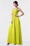 ColsBM Nayeli Sulphur Spring Plain Empire Sleeveless Zip up Floor Length Pleated Bridesmaid Dresses