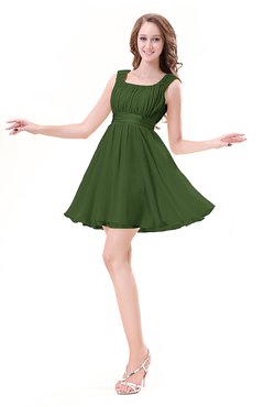 ColsBM Genesis Garden Green Elegant Scoop Sleeveless Zipper Chiffon Bridesmaid Dresses