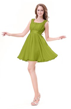 ColsBM Genesis Green Oasis Elegant Scoop Sleeveless Zipper Chiffon Bridesmaid Dresses