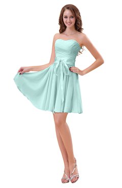ColsBM Ally Blue Glass Cute Sweetheart Backless Chiffon Mini Homecoming Dresses