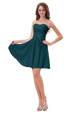ColsBM Ally Blue Green Cute Sweetheart Backless Chiffon Mini Homecoming Dresses