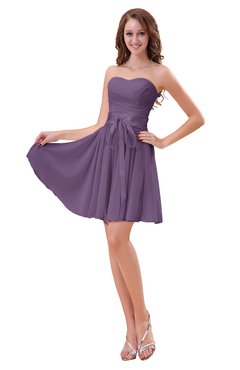 ColsBM Ally Chinese Violet Cute Sweetheart Backless Chiffon Mini Homecoming Dresses