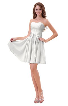 ColsBM Ally Cloud White Cute Sweetheart Backless Chiffon Mini Homecoming Dresses