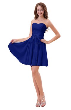 ColsBM Ally Electric Blue Cute Sweetheart Backless Chiffon Mini Homecoming Dresses