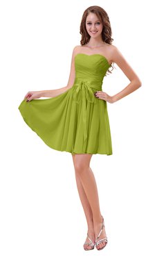 ColsBM Ally Green Oasis Cute Sweetheart Backless Chiffon Mini Homecoming Dresses