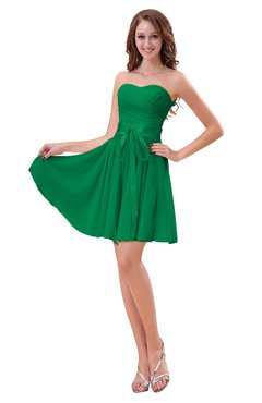 ColsBM Ally Green Cute Sweetheart Backless Chiffon Mini Homecoming Dresses