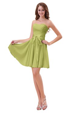 ColsBM Ally Linden Green Cute Sweetheart Backless Chiffon Mini Homecoming Dresses