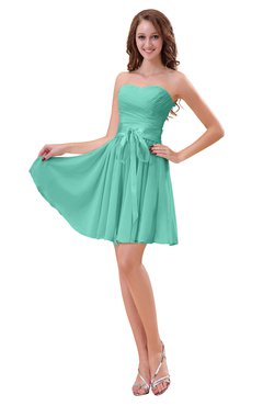 ColsBM Ally Mint Green Cute Sweetheart Backless Chiffon Mini Homecoming Dresses