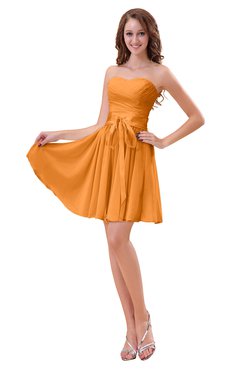 ColsBM Ally Orange Cute Sweetheart Backless Chiffon Mini Homecoming Dresses