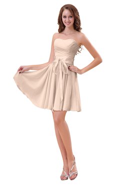 ColsBM Ally Peach Puree Cute Sweetheart Backless Chiffon Mini Homecoming Dresses