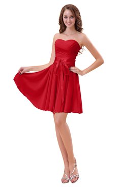 ColsBM Ally Red Cute Sweetheart Backless Chiffon Mini Homecoming Dresses