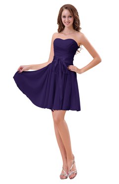 ColsBM Ally Royal Purple Cute Sweetheart Backless Chiffon Mini Homecoming Dresses