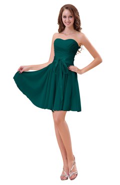 ColsBM Ally Shaded Spruce Cute Sweetheart Backless Chiffon Mini Homecoming Dresses