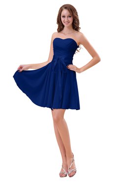 ColsBM Ally Sodalite Blue Cute Sweetheart Backless Chiffon Mini Homecoming Dresses