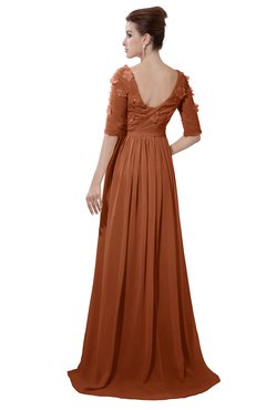 ColsBM Emily Bombay Brown Casual A-line Sabrina Elbow Length Sleeve Backless Beaded Bridesmaid Dresses