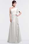 ColsBM Louisa Cloud White Simple A-line Short Sleeve Half Backless Floor Length Ruffles Bridesmaid Dresses