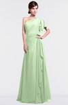 ColsBM Louisa Seacrest Simple A-line Short Sleeve Half Backless Floor Length Ruffles Bridesmaid Dresses