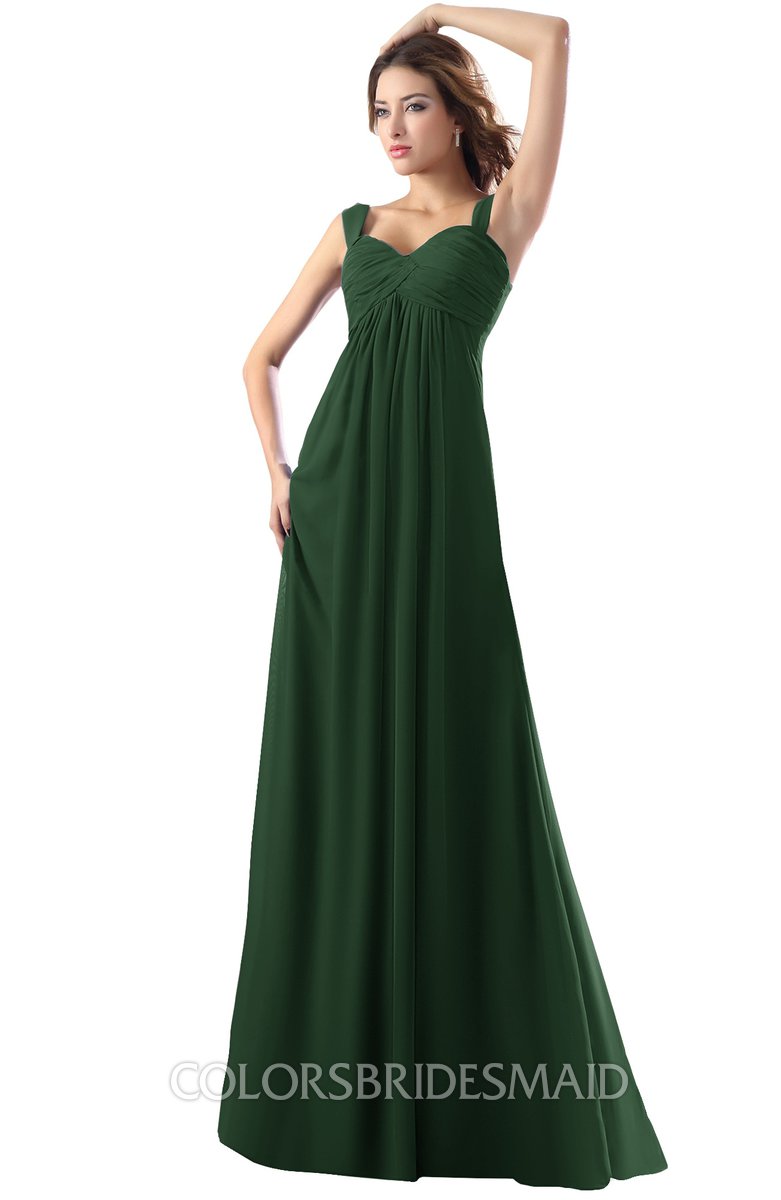 green empire waist dress